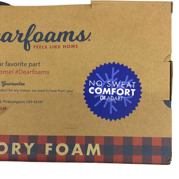 Dearfoams Men's Slippers Indoor Outdoor Memory Foam Slip On Small Med Large - Picture 5 of 5